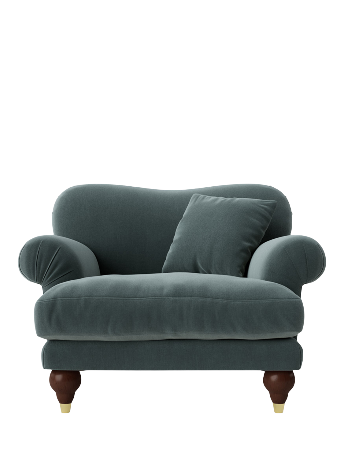 Willows Range, Swoon Willows Armchair, Crushed Velvet Hydro