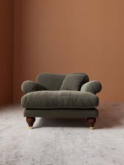 Swoon Willows Armchair - view 2, Crushed Velvet Spruce