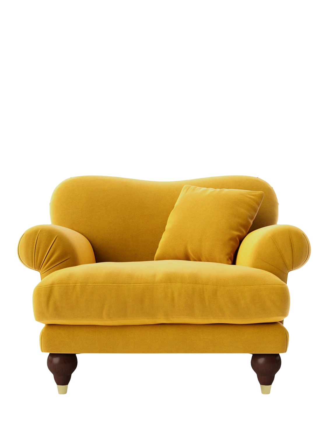 Willows Range, Swoon Willows Armchair, Easy Velvet Tumeric
