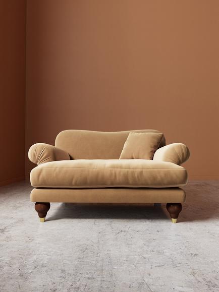 Swoon Willows Loveseat - view 2, Easy Velvet Buiscuit