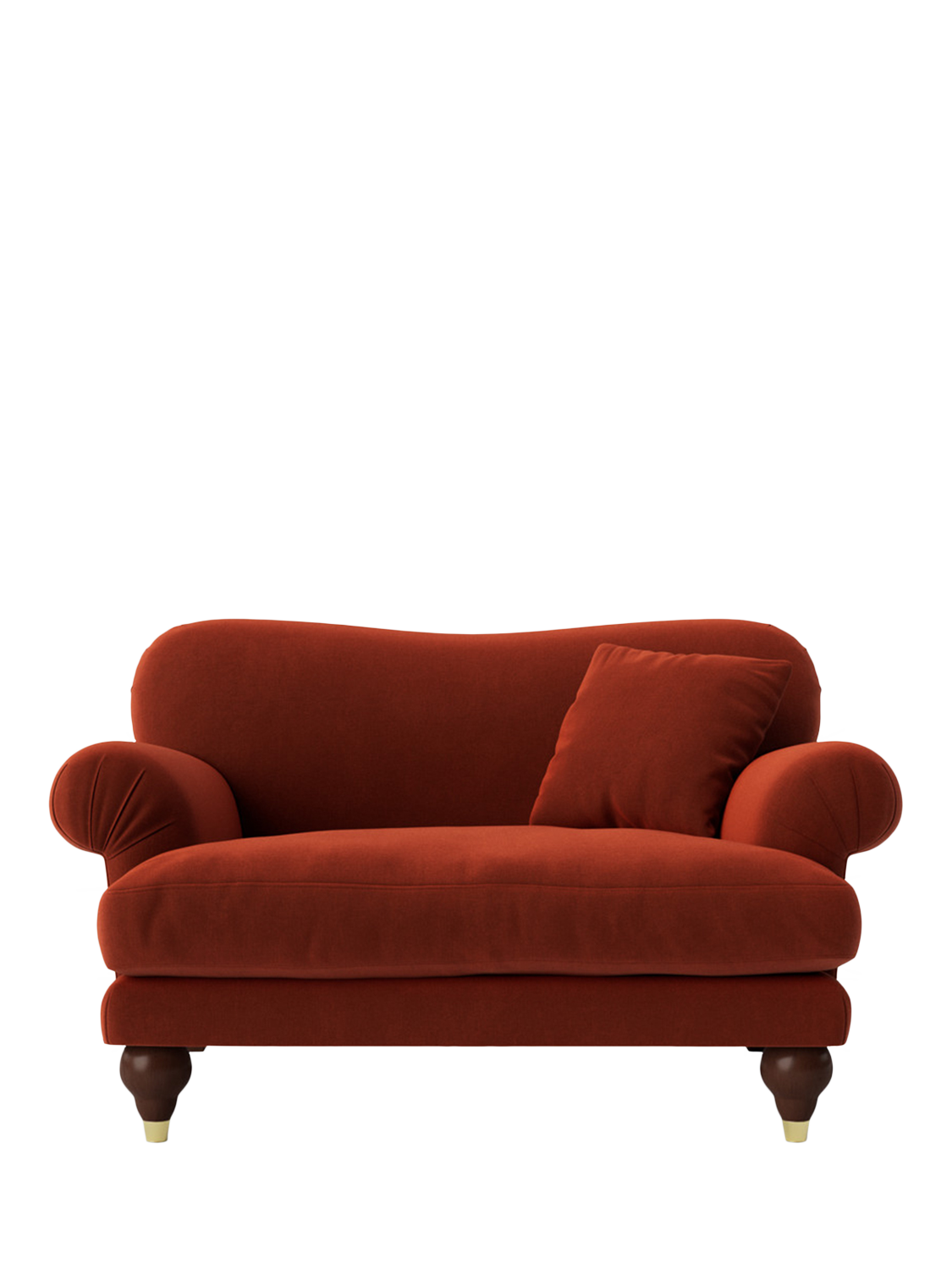 Willows Range, Swoon Willows Loveseat, Crushed Velvet Harissa