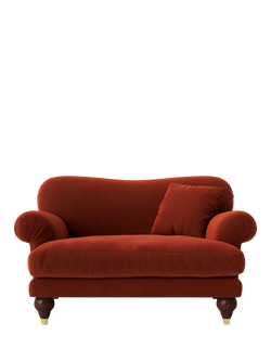 Swoon Willows Loveseat, Crushed Velvet Harissa