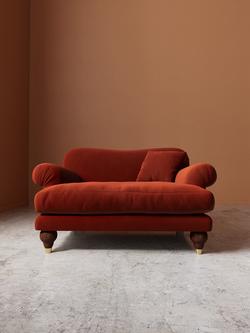 Swoon Willows Loveseat - view 2, Crushed Velvet Harissa