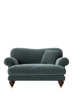Swoon Willows Loveseat, Crushed Velvet Hydro