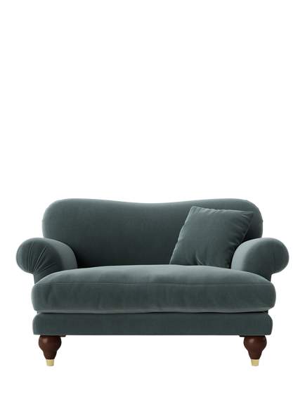 Swoon Willows Loveseat, Crushed Velvet Hydro