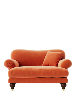 Swoon Willows Loveseat, Easy Velvet Burnt Orange