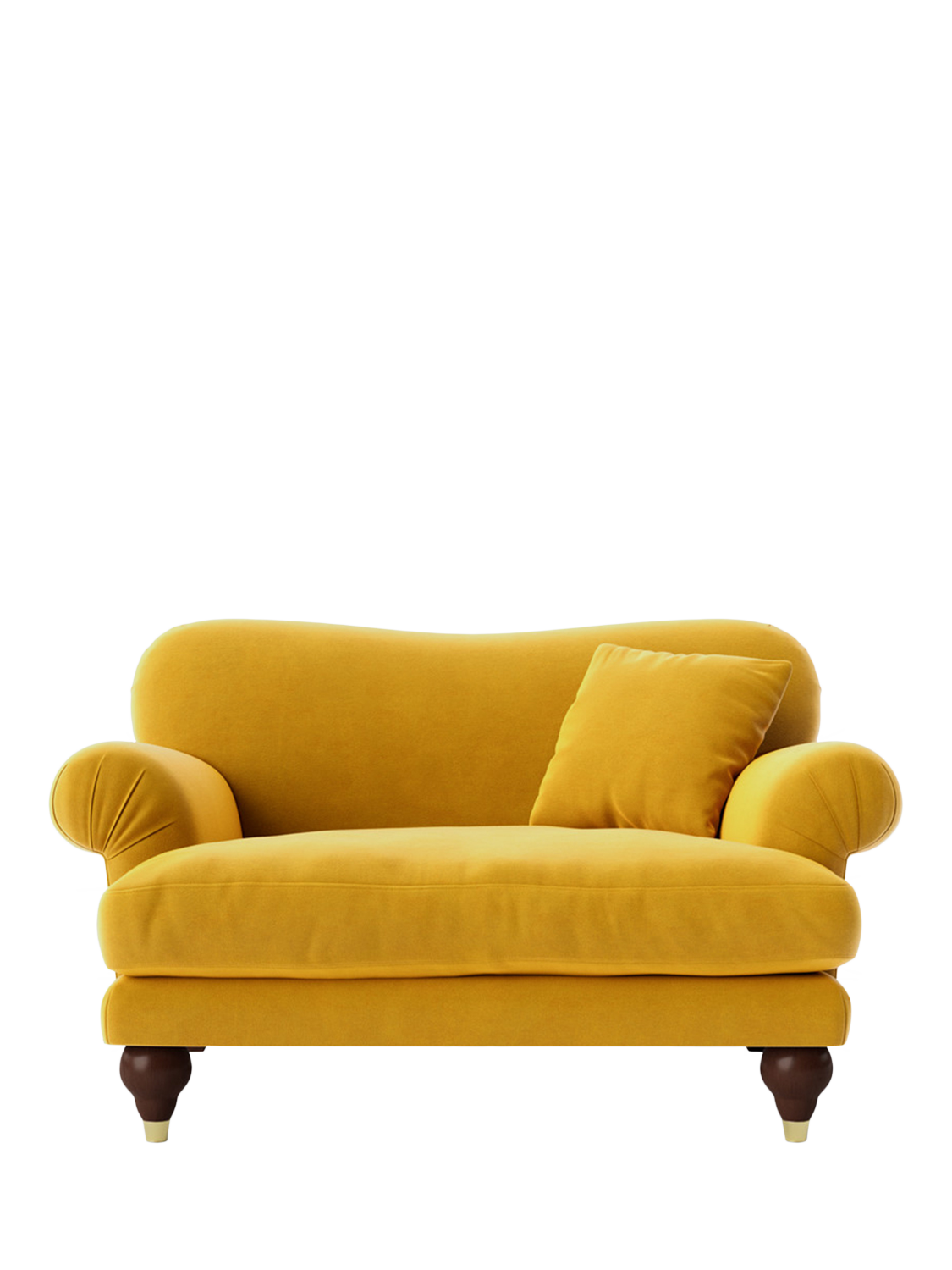 Willows Range, Swoon Willows Loveseat, Easy Velvet Tumeric