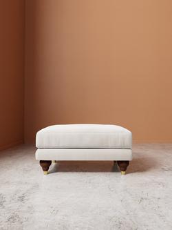 Swoon Willows Ottoman - view 2, Crushed Velvet Ecru