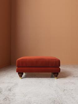 Swoon Willows Ottoman - view 2, Crushed Velvet Harissa