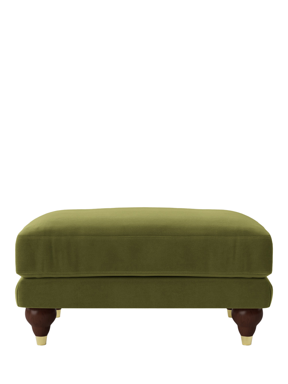 Willows Range, Swoon Willows Ottoman, Easy Velvet Fern