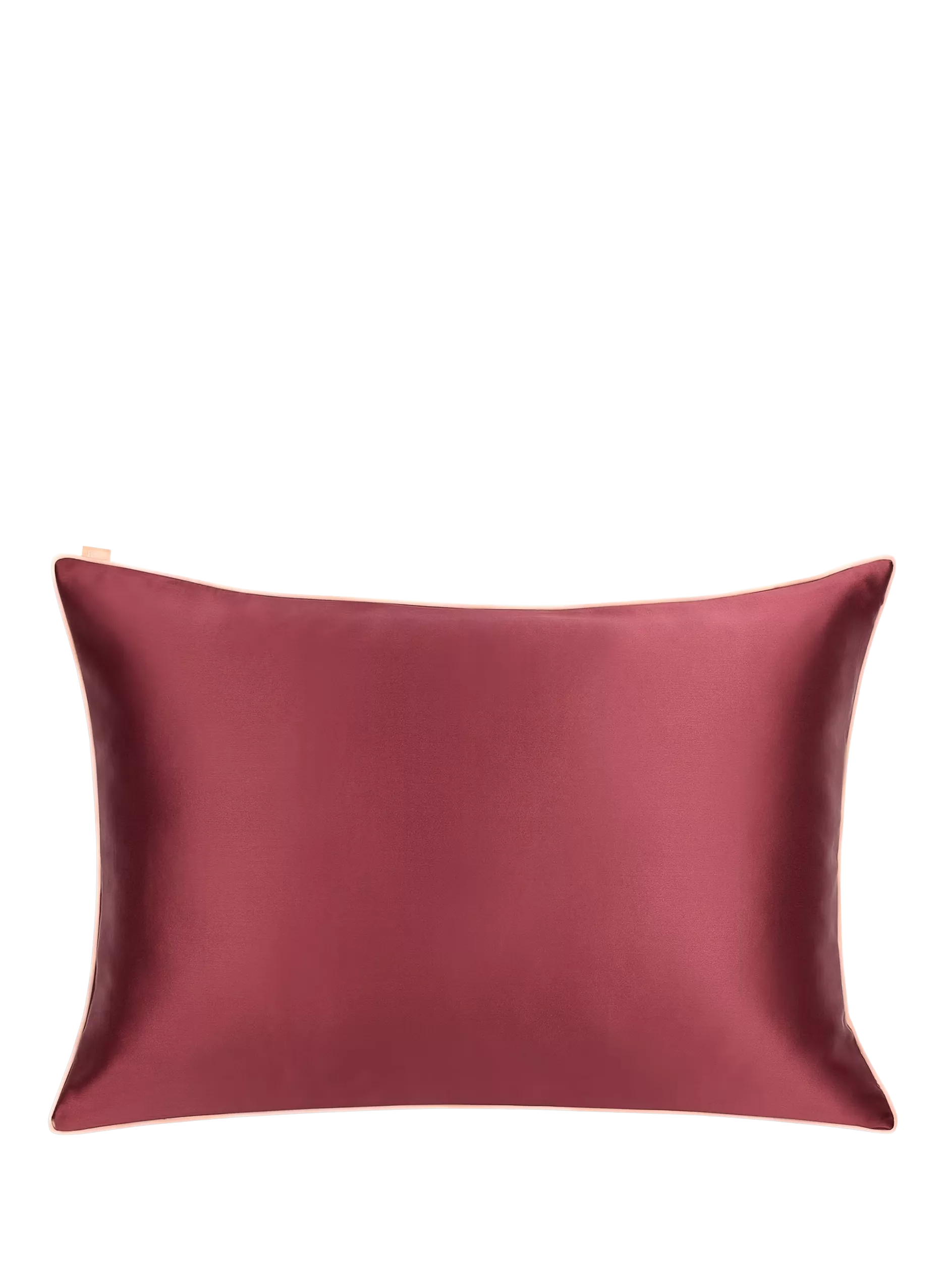 Christophe Robin silk pillowcase in burgundy