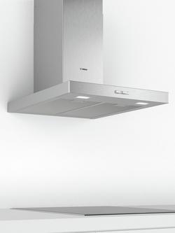 Bosch OUTLET Series 2 DWB64BC50B 60cm Box Chimney Cooker Hood, Like New, Silver, Silver