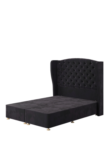 TEMPUR® OUTLET Suffolk Divan Base, Double, Like New, Coal, Coal