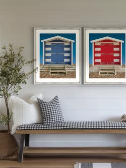 Brookpace Lascelles 'Beach Hut' Framed Print, 66 x 56cm, Red - view 2, Multi Multi