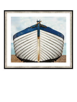 Brookpace Lascelles 'Fishing Boat' Framed Print, 76 x 66cm, White, Multi Multi