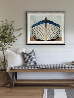Brookpace Lascelles 'Fishing Boat' Framed Print, 76 x 66cm, White - view 2, Multi Multi