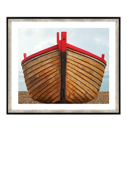 Brookpace Lascelles 'Fishing Boat' Framed Print, 76 x 66cm, Natural, Multi Multi