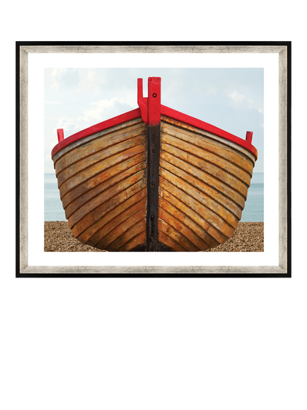 Brookpace Lascelles 'Fishing Boat' Framed Print, 76 x 66cm, Natural, Multi Multi