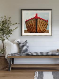 Brookpace Lascelles 'Fishing Boat' Framed Print, 76 x 66cm, Natural - view 2, Multi Multi