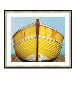 Brookpace Lascelles 'Fishing Boat' Framed Print, 76 x 66cm, Yellow, Multi Multi