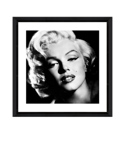Brookpace Lascelles 'Marilyn Monroe Glamour' Framed Photographic Print, 46 x 46cm, Black/White, Multi Multi