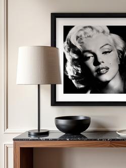 Brookpace Lascelles 'Marilyn Monroe Glamour' Framed Photographic Print, 46 x 46cm, Black/White - view 2, Multi Multi