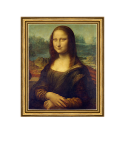 Brookpace Lascelles Leonardo Da Vinci 'Mona Lisa' Framed Print, 34 x 29cm, Multi Multi