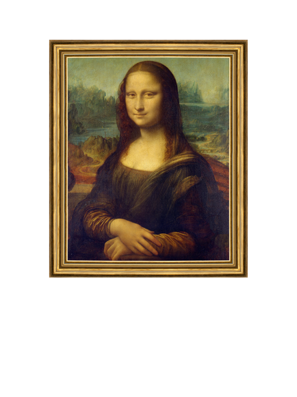 Brookpace Lascelles Leonardo Da Vinci 'Mona Lisa' Framed Print, 34 x 29cm, Multi Multi