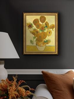 Brookpace Lascelles Vincent Van Gogh 'Sunflowers' Framed Canvas Print, 29 x 34cm - view 2, Multi Multi