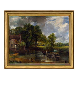 Brookpace Lascelles John Constable 'The Hay Wain, 1821' Framed Canvas Print, 29 x 34cm, Multi Multi