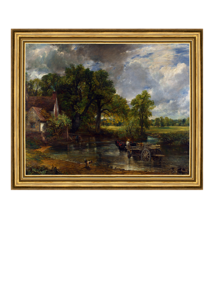 Brookpace Lascelles John Constable 'The Hay Wain, 1821' Framed Canvas Print, 29 x 34cm, Multi Multi