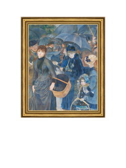 Brookpace Lascelles Pierre-Auguste Renoir 'The Umbrellas' Framed Canvas Print, 29 x 34cm, Multi Multi