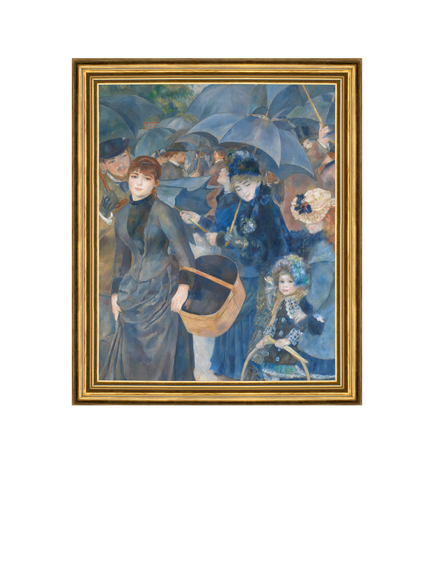 Brookpace Lascelles Pierre-Auguste Renoir 'The Umbrellas' Framed Canvas Print, 29 x 34cm, Multi Multi