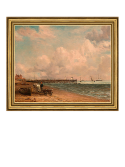 Brookpace Lascelles John Constable 'Yarmouth Jetty, 1822' Framed Canvas Print, 29 x 34cm, Multi Multi