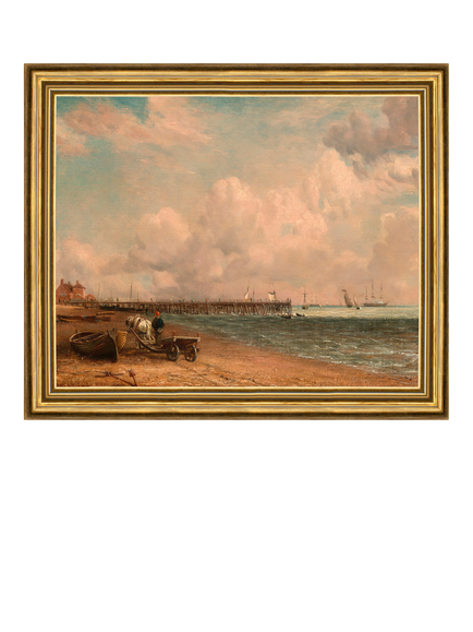 Brookpace Lascelles John Constable 'Yarmouth Jetty, 1822' Framed Canvas Print, 29 x 34cm, Multi Multi