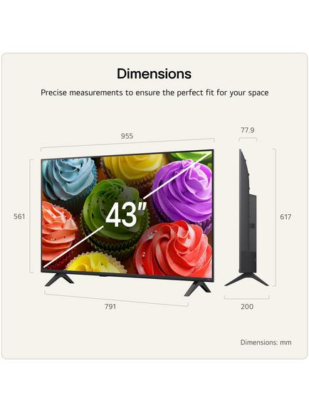 LG 43LB65006LA (2026) LED HDR Full HD Smart AI TV, 43 inch, Charcoal Black - view 2, Charcoal Black