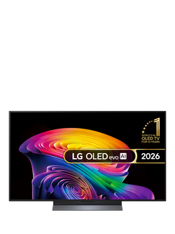 LG OLED48C66LB (2026) OLED evo HDR 4K Ultra HD Smart AI TV, 48 inch with Dolby Atmos, Black, Black
