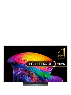 LG OLED55C66LB (2026) OLED evo HDR 4K Ultra HD Smart AI TV, 55 inch with Dolby Atmos, Dark Titan Silver, Dark Titan Silver