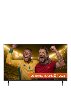 LG 43NU800B6LC (2026) LED HDR 4K Ultra HD Smart AI TV, 43 inch, Black, Black