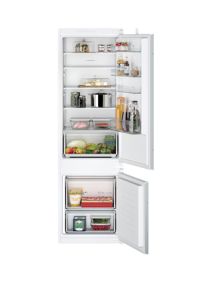 Siemens IQ100 KI87VNSE0G Integrated 70/30 Fridge Freezer, White, White