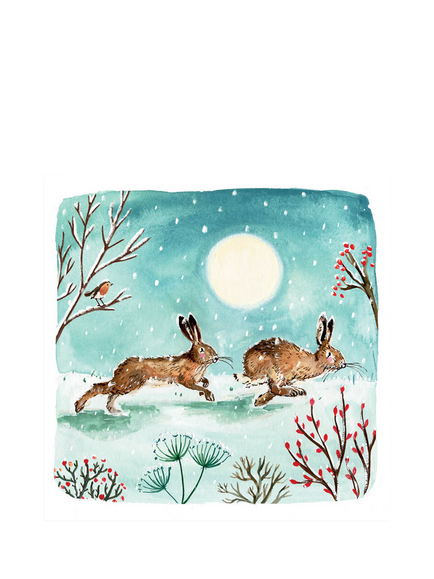 Louise Mulgrew Designs Hares and Geese Christmas Cards, Pack of 10 - view 2, Multi