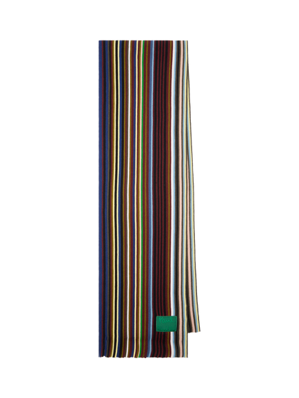 Paul Smith Wool Iver Stripe Scarf, Multi Multi, Multi Multi