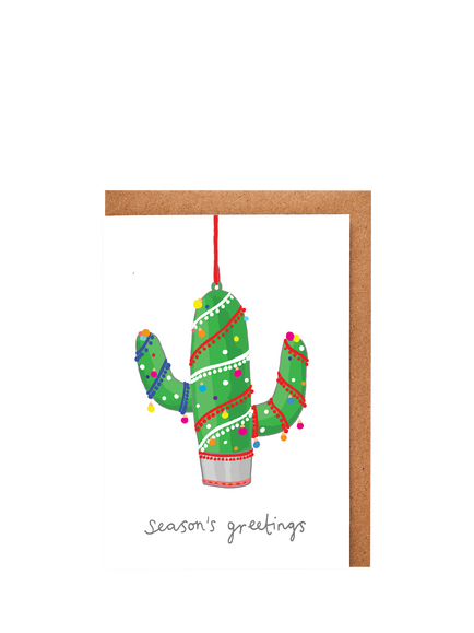 You’ve Got Pen On Your Face Cactus Christmas Cards, Pack of 8, Multi