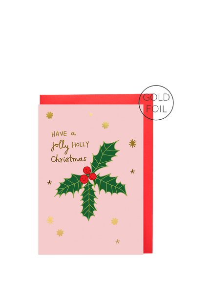 You’ve Got Pen On Your Face Jolly Holly Christmas Cards, Pack of 8 - view 2, Multi
