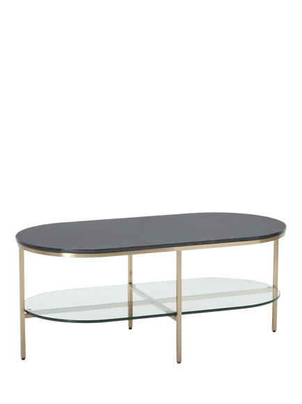 John Lewis OUTLET Ned Marble Top Coffee Table, Jade Green, Jade Green