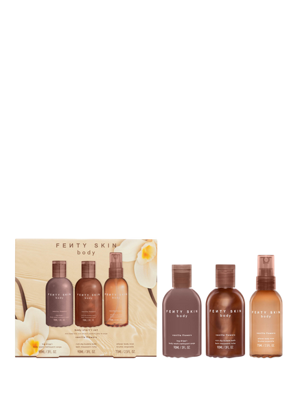 Fenty Skin Body Vanilla Flowers Mini Trio Starter Bodycare Gift Set, 