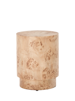 John Lewis OUTLET Burl Side Table, Natural, Natural