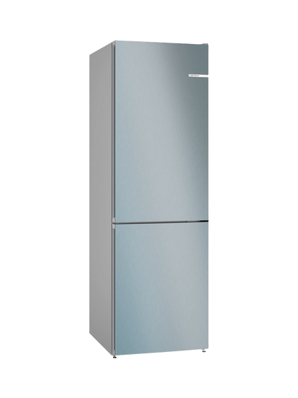 Bosch OUTLET Series 4 KGN362LDFG Freestanding 60/40 Fridge Freezer, Like New, Inox Look, Inox Look
