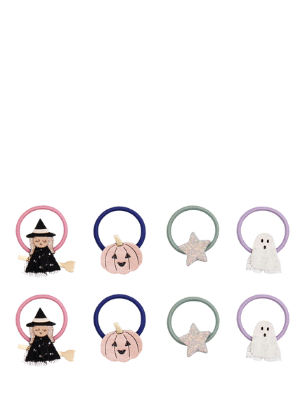 Mimi & Lula Kids' Halloween Mini Hair Ties, Black, Black