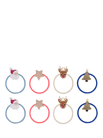 Mimi & Lula Kids' Christmas Mini Hair Ties, Multi, Multi